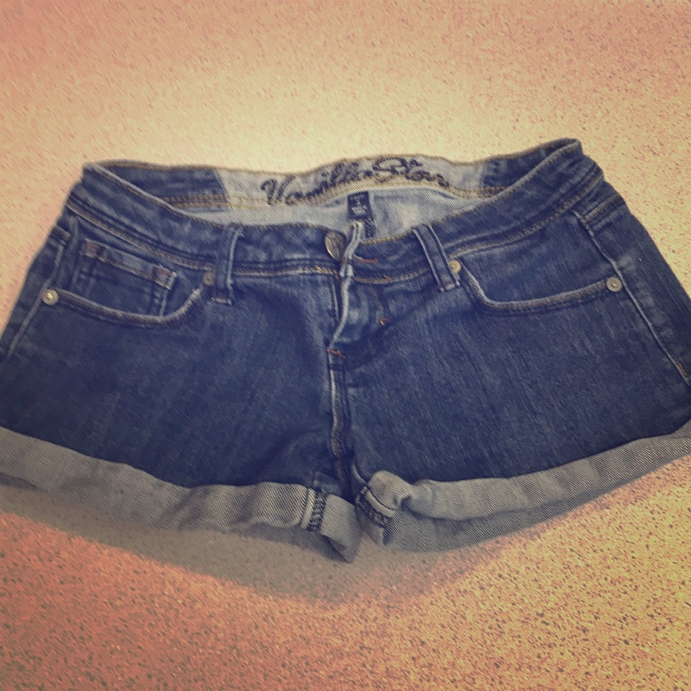 Vanilla star blue jean shorts